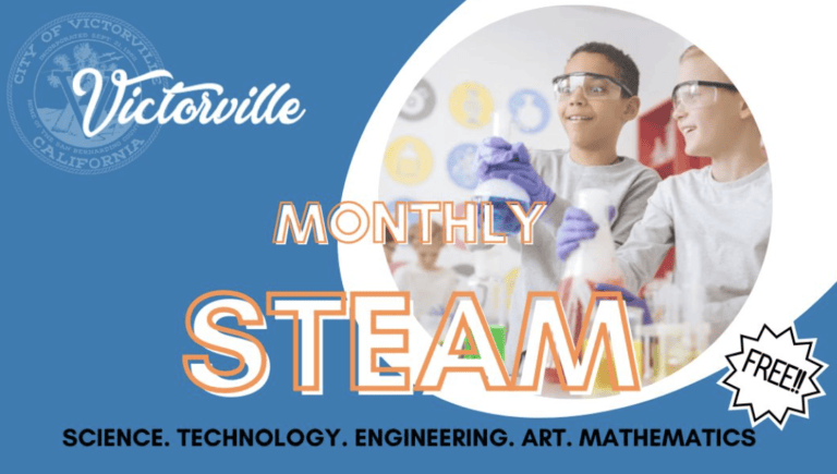 Upcoming Victorville Library STEAM and other events