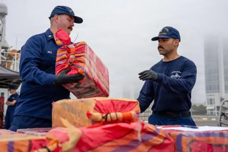 Coast Guard offloads $203 Million in cocaine in California