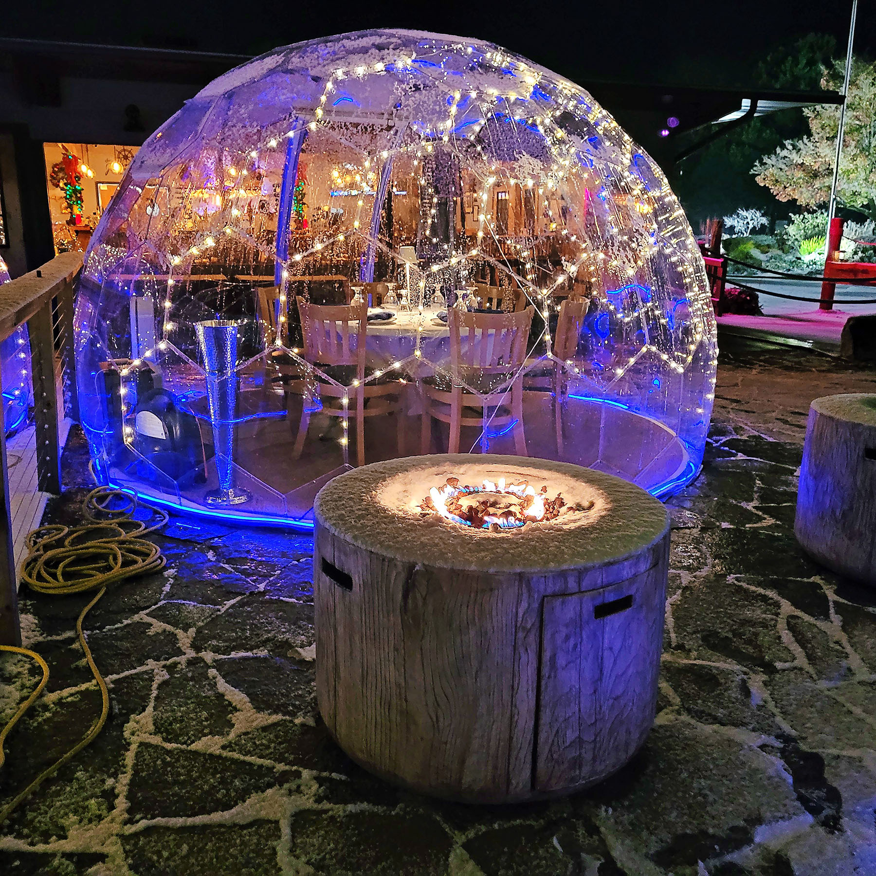 Outdoor Heated Igloo Dining The WindJammer