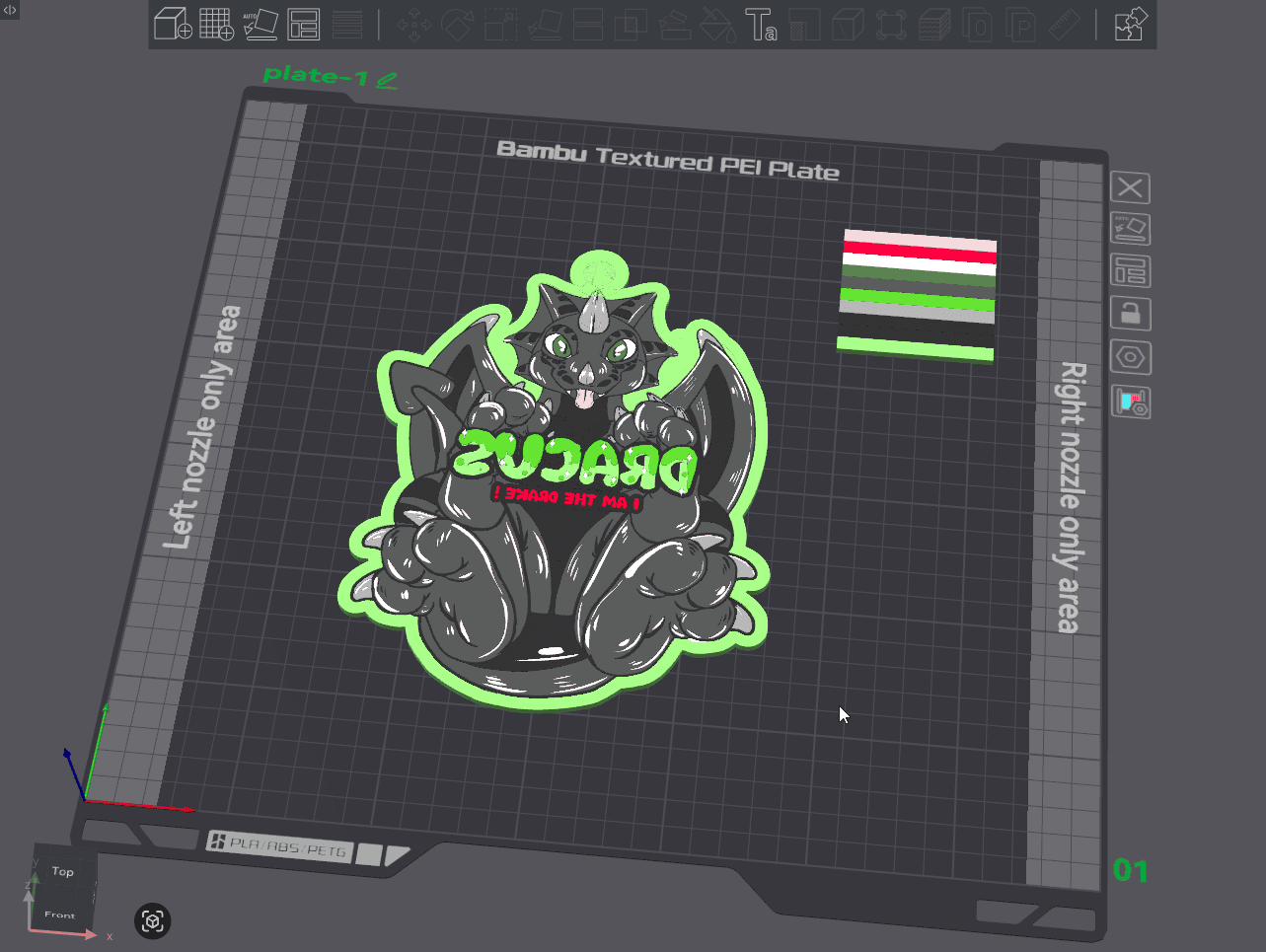 Badge 3D Dracus - hover