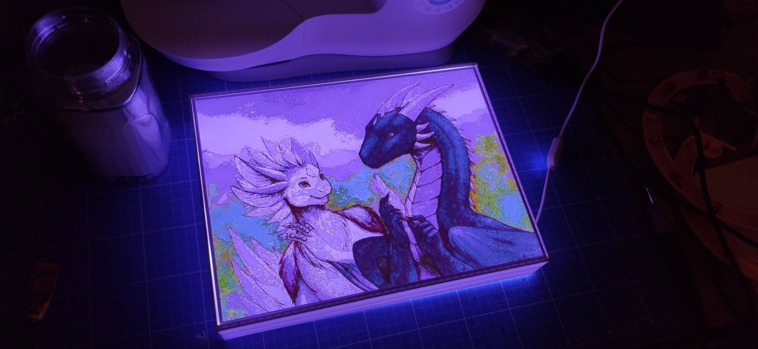 Lampe Lithophane Saphiron