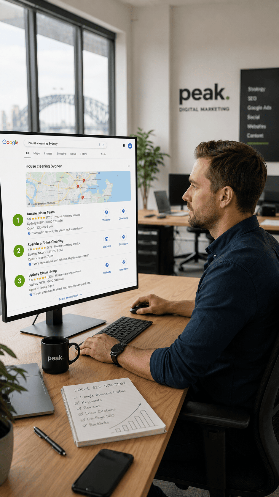 Local SEO for cleaning companies — Google Maps ranking Australia