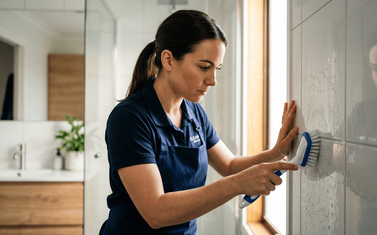 Residential cleaning company website example with modern design