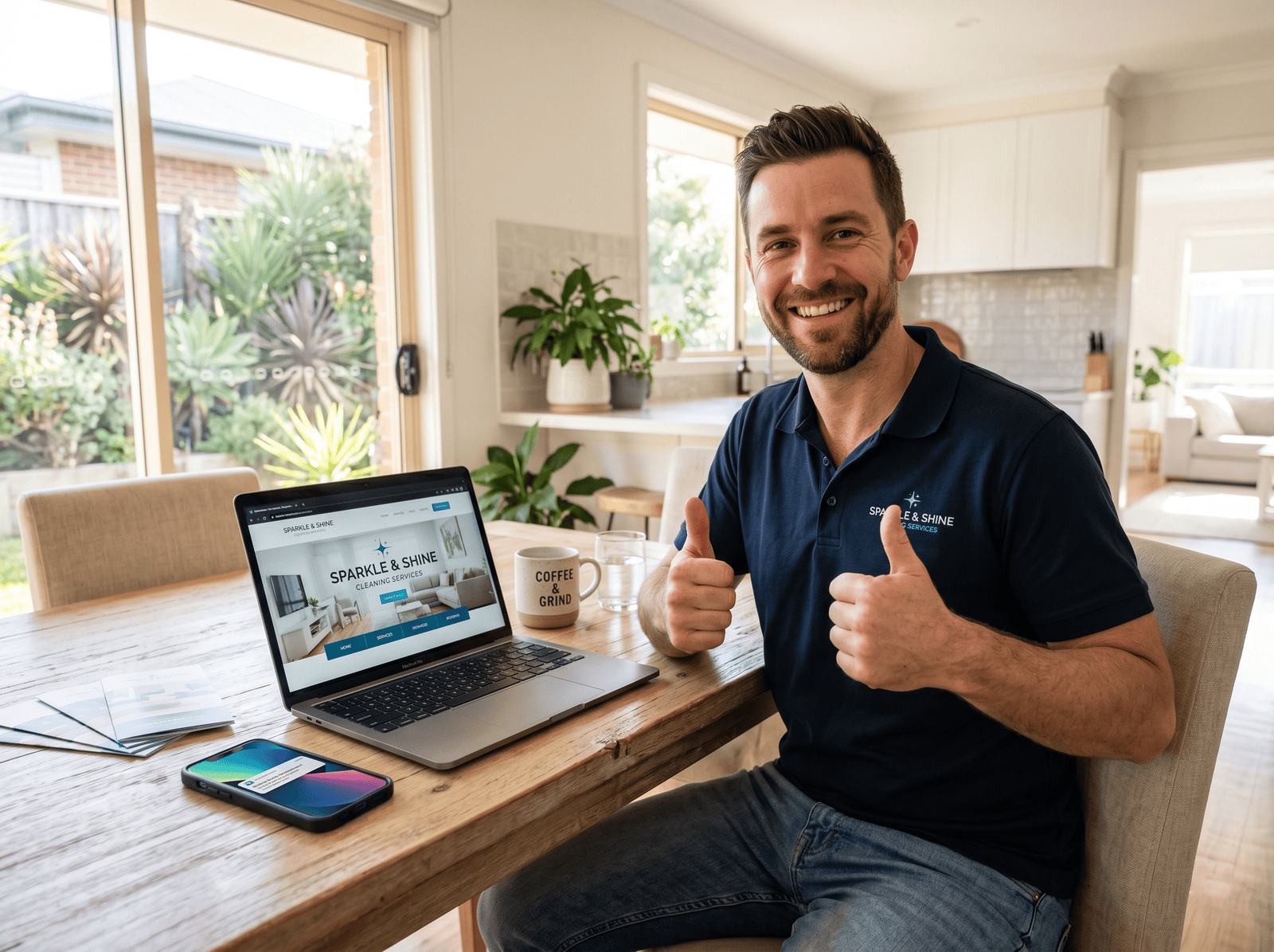 Cleaning business website launch and ongoing growth support