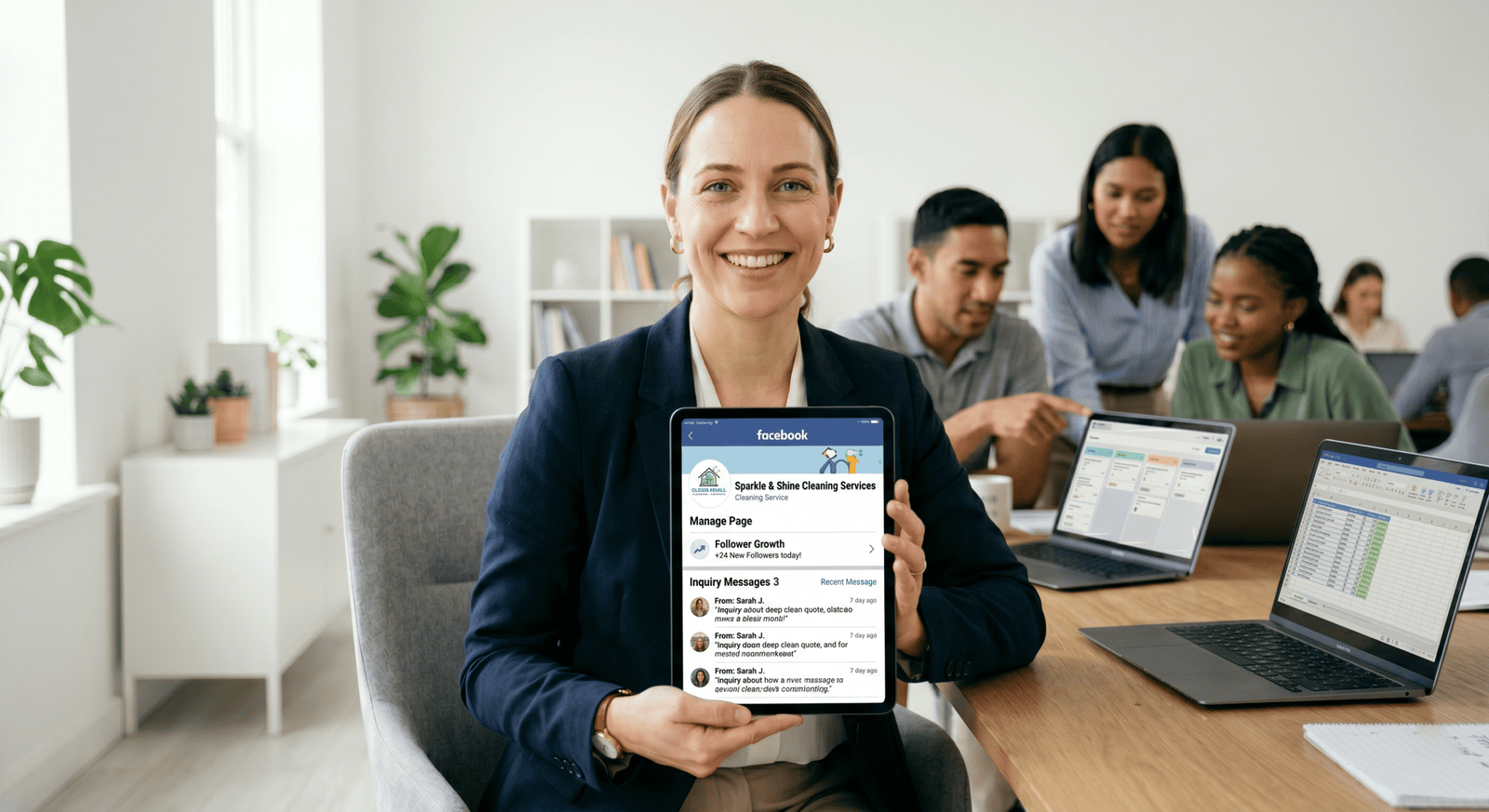 5-star review and testimonial posts for cleaning company