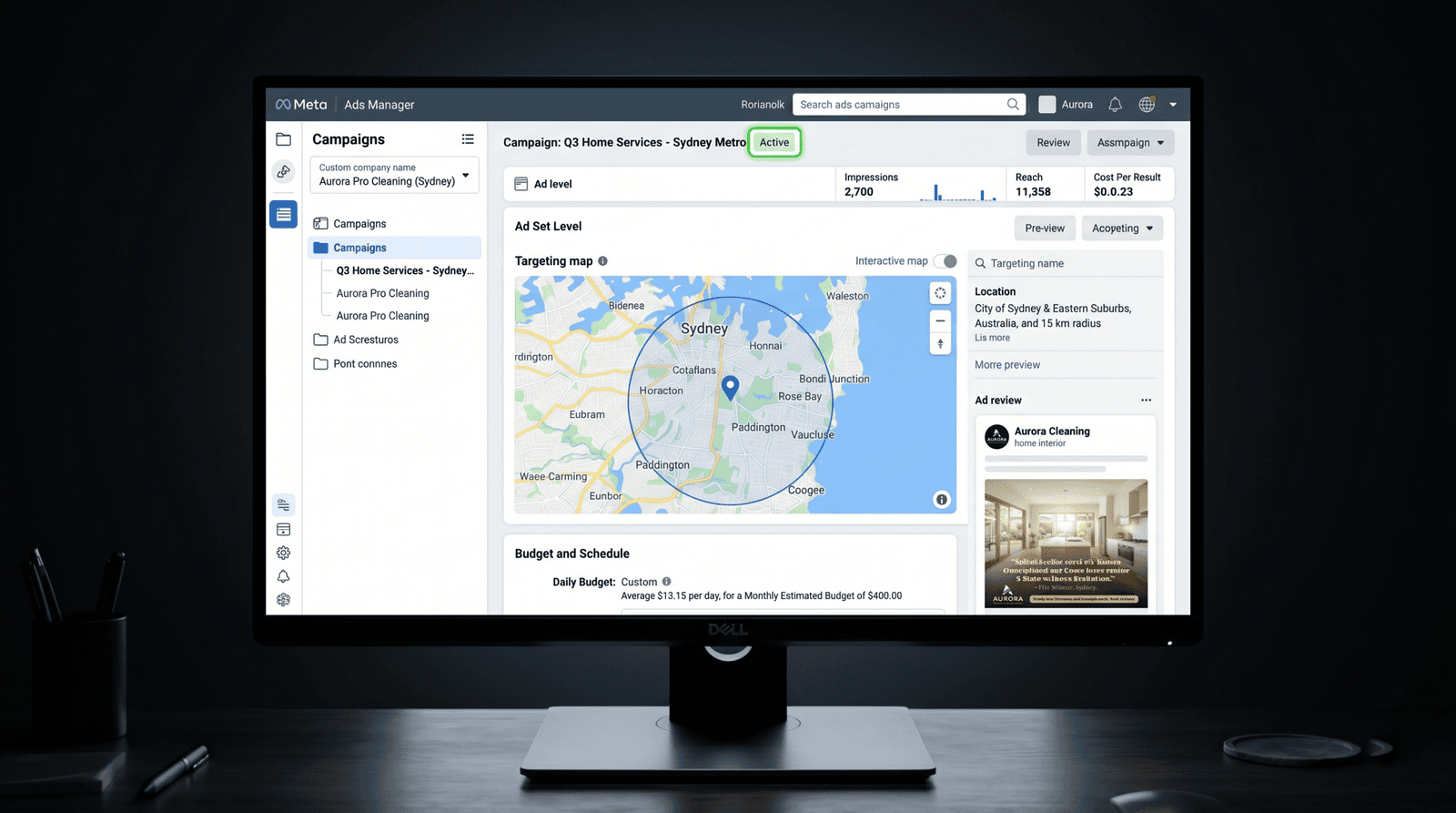 Facebook and Instagram Ads for cleaning businesses Australia