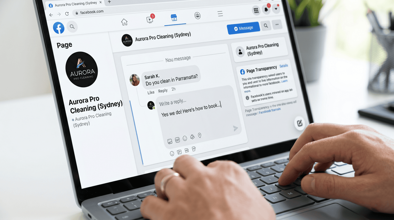 Community engagement and comment management for cleaners