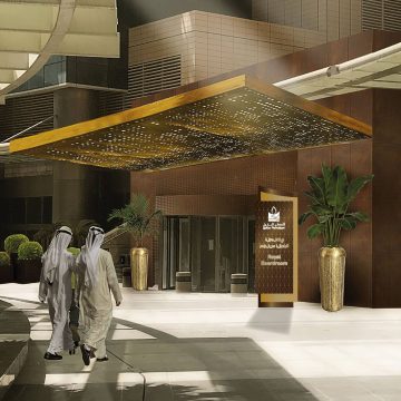 CGI external welcome totem