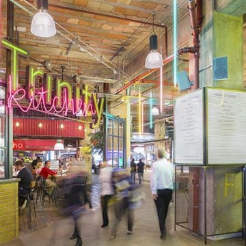 Entrance to Trinity Kitchen, Leeds