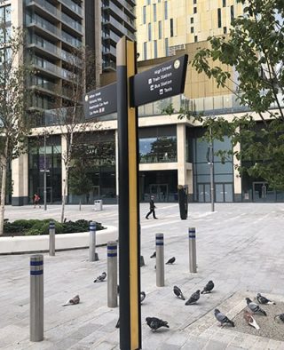 fingerpost Woking Wayfinding and signage fingerpost sign