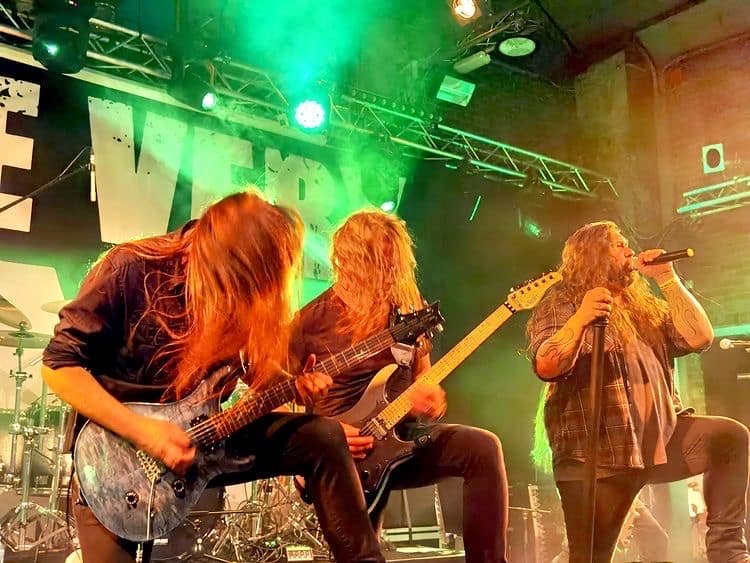 The Very End live on stage at Kulttempel Oberhausen support for Midnight together with Phantom Corporation