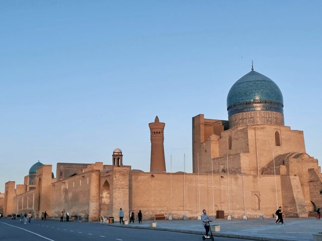 mosque view in bukhara uzbekistan