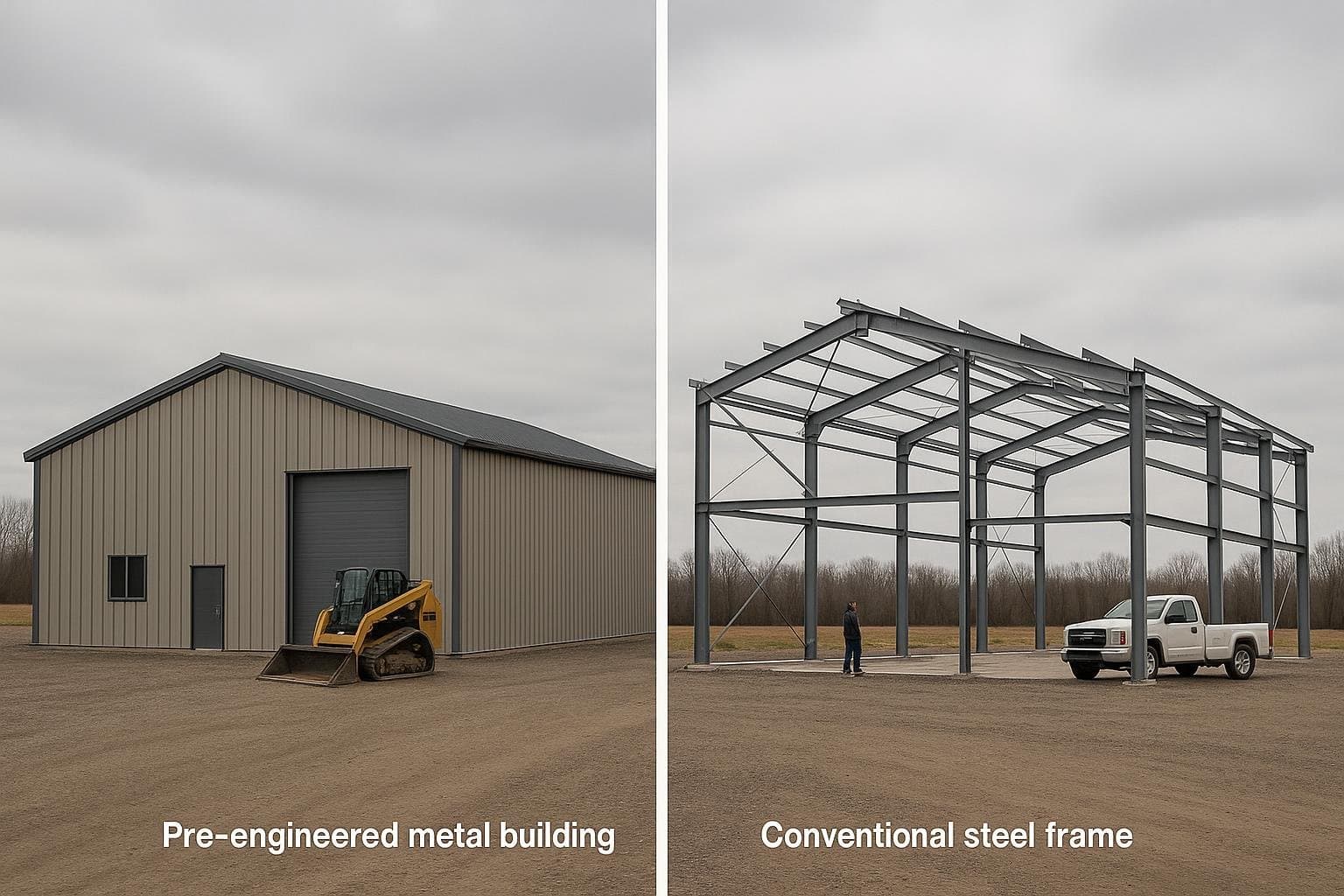 Comparison of PEMB kit frame and conventional structural steel frame profiles