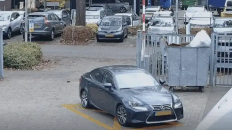Vehicle parked in a restricted or unauthorized area captured with VDG SENSE Video Managemnt System through AI Analytics