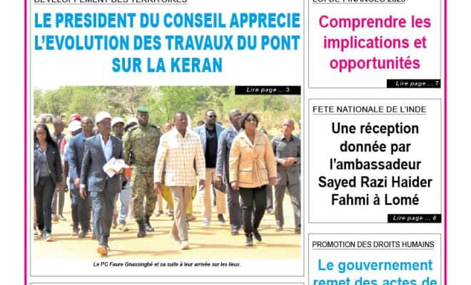  TOGO-PRESSE N° 12217 DU 28 JANVIER 2026