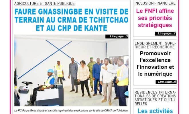  TOGO-PRESSE N° 12218 DU 29 JANVIER 2026