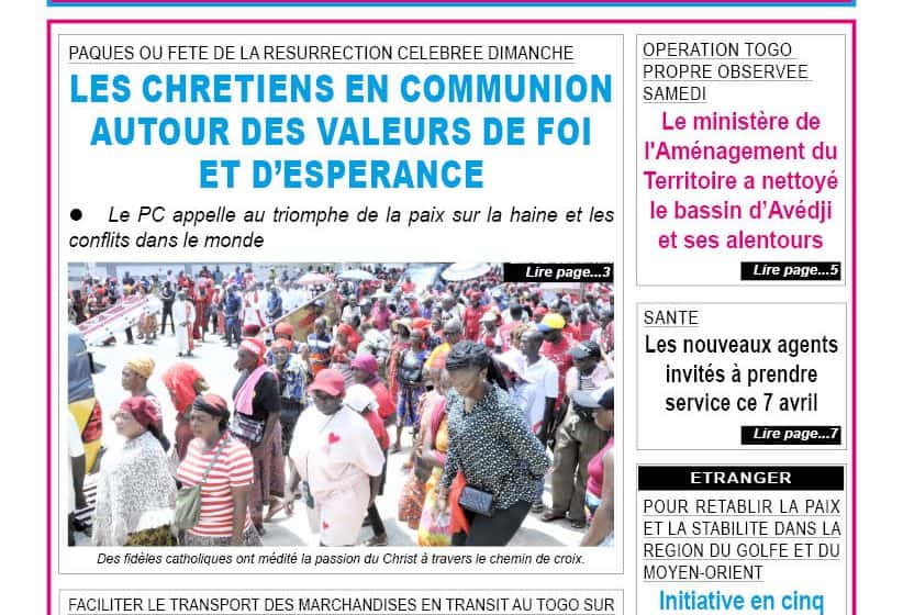  Dossier TOGO-PRESSE N° 12264 DU 7 AVRIL 2026