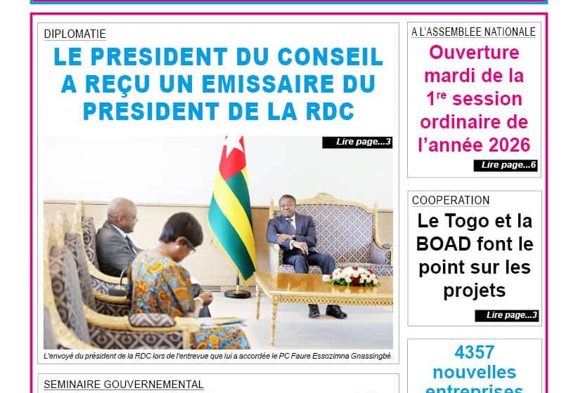  TOGO-PRESSE N° 12266 DU 9 AVRIL 2026