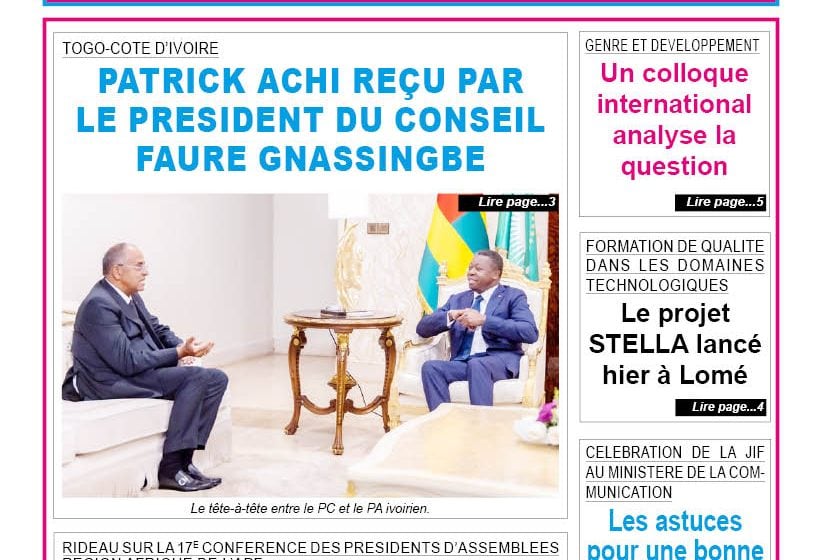 TOGO-PRESSE N° 12267 DU 10 AVRIL 2026