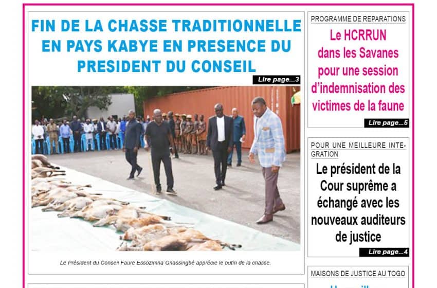  TOGO-PRESSE N° 12270 DU 15 AVRIL 2026
