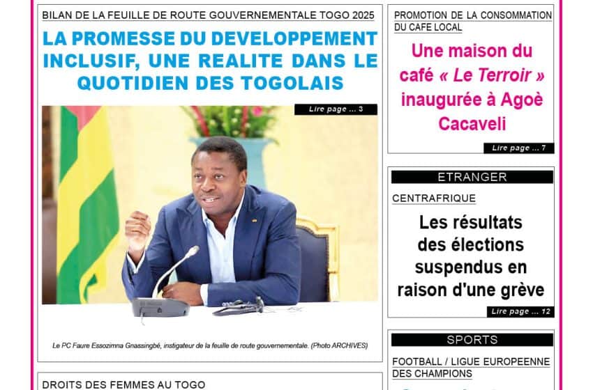  TOGO-PRESSE N° 12284 DU 7 MAI 2026