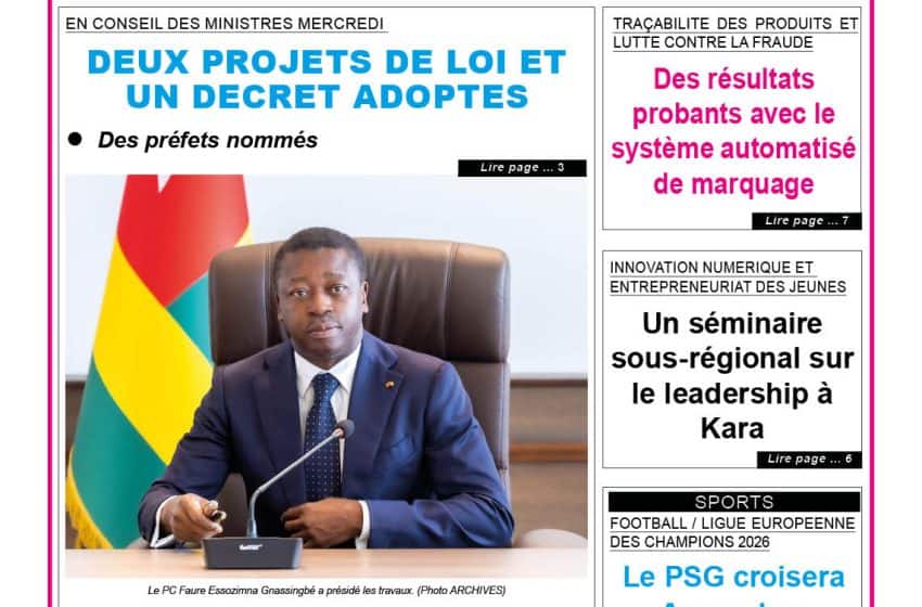  TOGO-PRESSE N° 12285 DU 8 MAI 2026