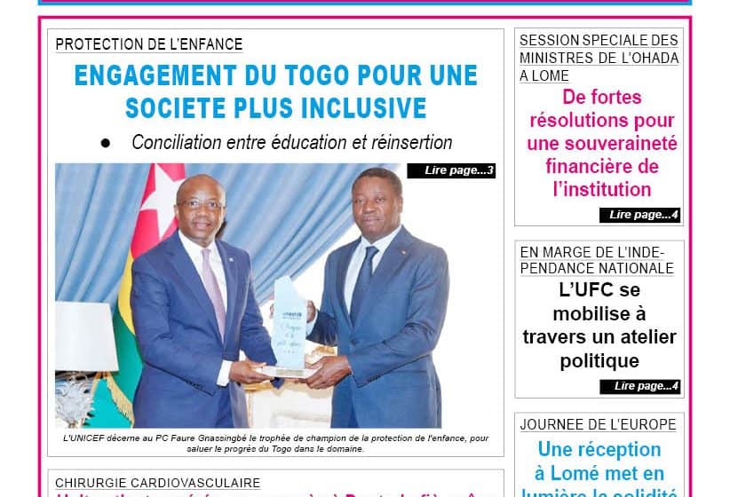  Togo-Presse N 12286 du Lundi 11 mai 2026