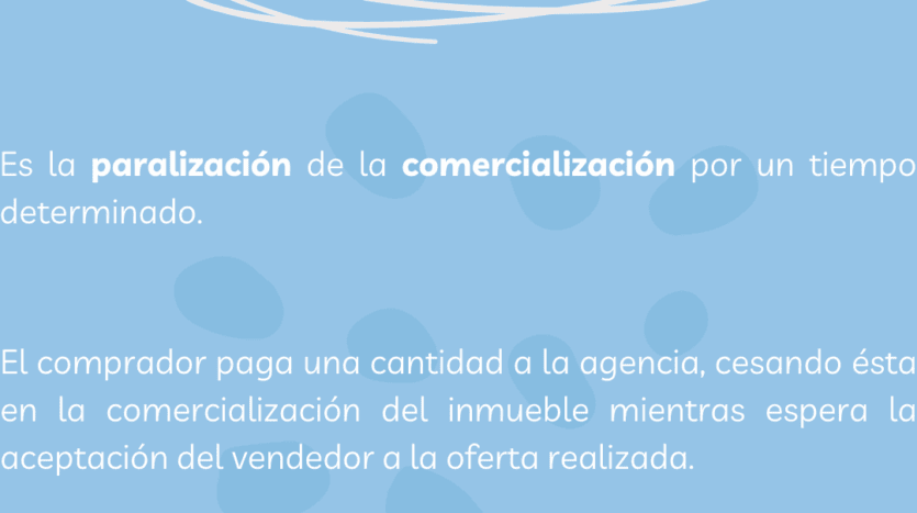 Texto sobre fondo azul