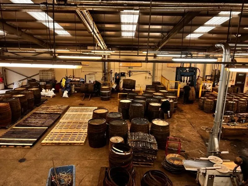 Balvenie Distillery Cooperage on our Speyside Whisky tour