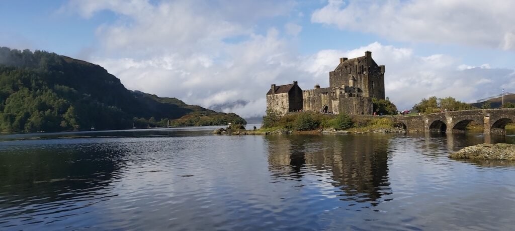 Eilean Donan castle from the car park