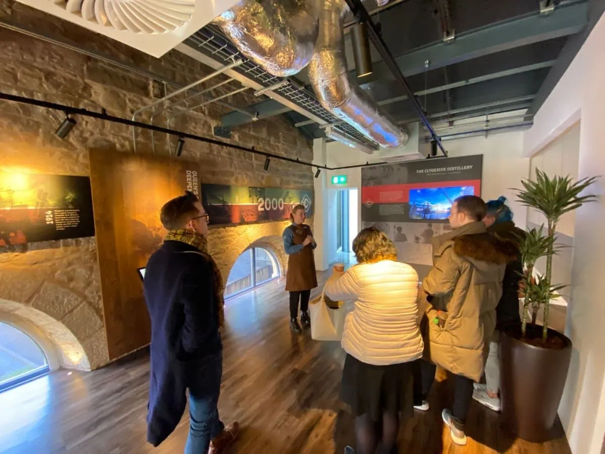 A tour of the Clydeside Distillery for some of our clients at tour guide scotland on our 5 day Lowland & Campbelltown Private tour