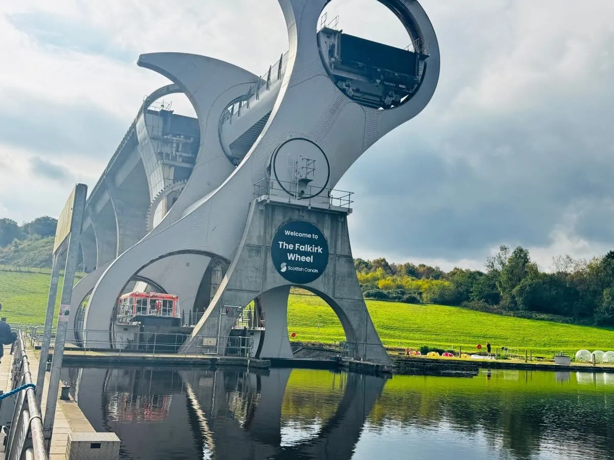 The Falkirk Wheel on a Kelpies and Falkirk Wheel day tour from Glasgow with Tour Guide Scotland