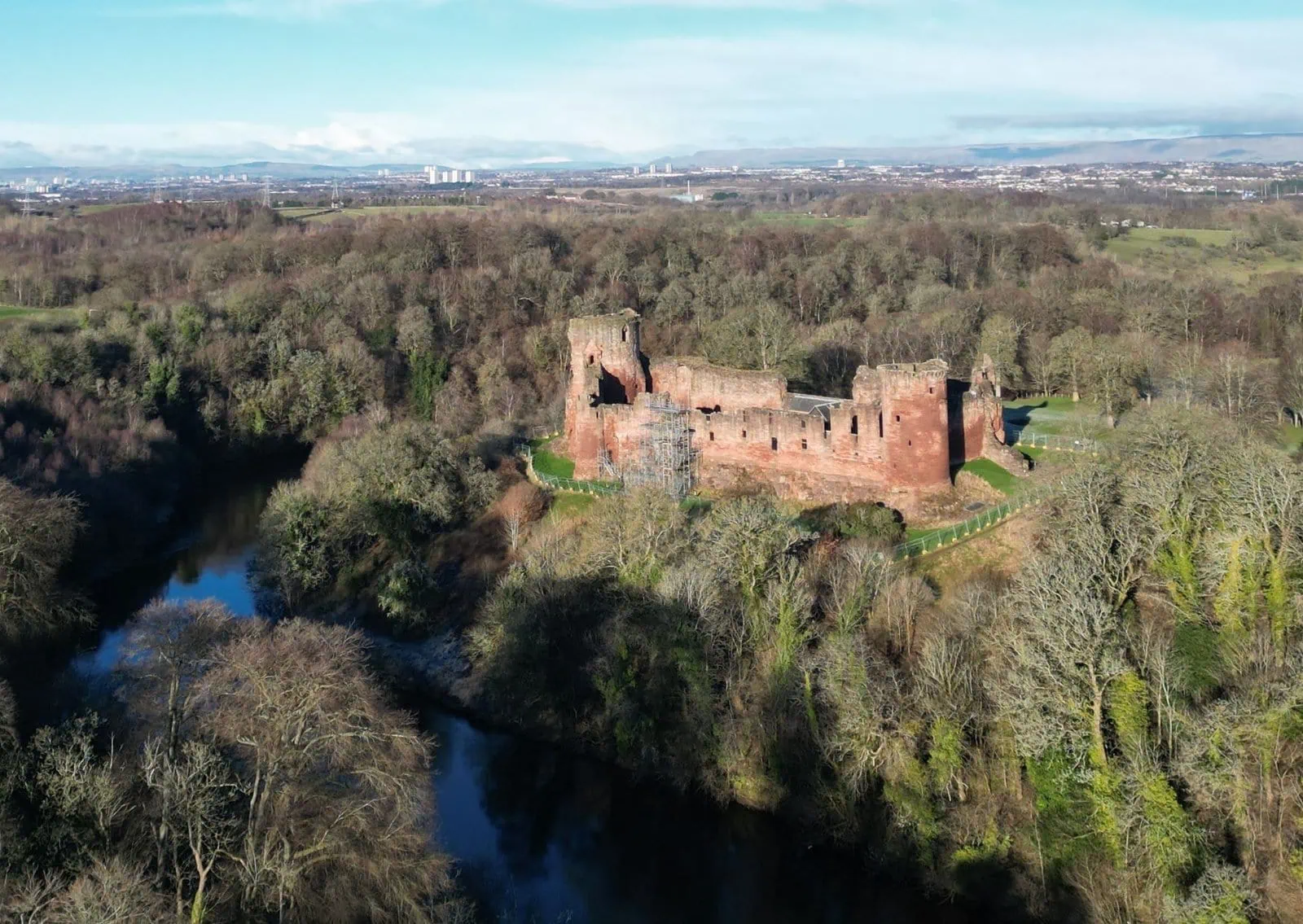 Bothwell Castle on our New Lanark & Bothwell Castle Day Tour From Glasgow at www.TourGuideScotland.com
