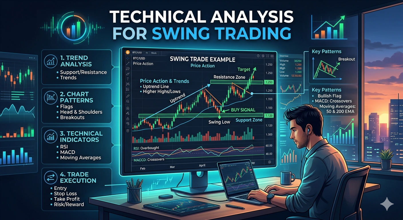  Technical Analysis for Swing Trading: Complete Guide for Beginners