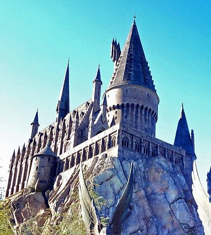 Harry Potter world entrance at Universal Studios Florida