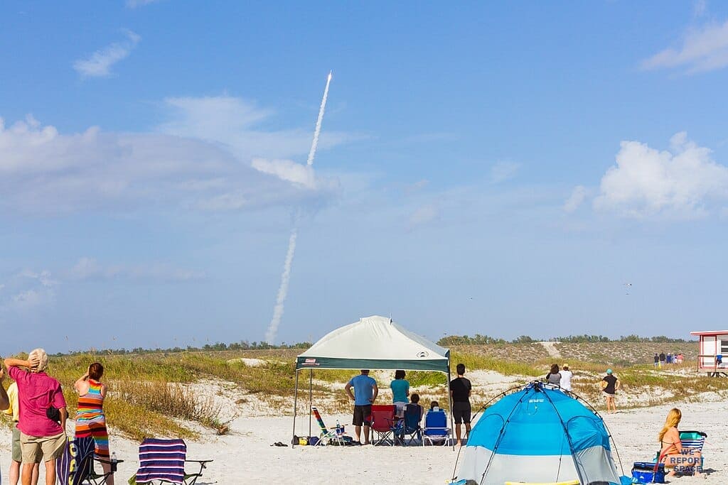 Jetty Park rocket launch viewing