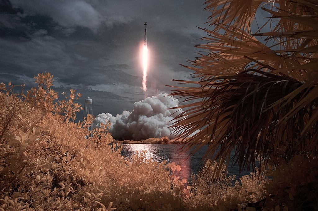 Rocket launch viewed from Florida's Space Coast