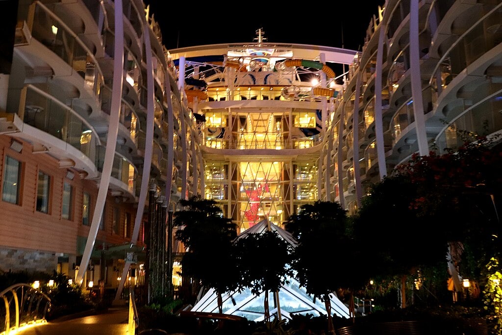 Inside a Royal Caribbean cruise ship from Port Canaveral