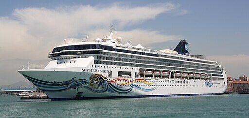 Norwegian Cruise ship sailing from Port Canaveral