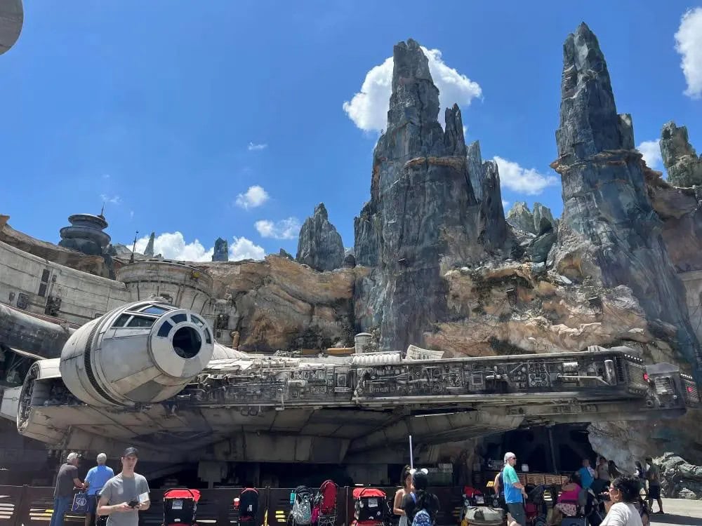 Millennium Falcon Smugglers Run ride at Star Wars Galaxy's Edge in Disney's Hollywood Studios Orlando