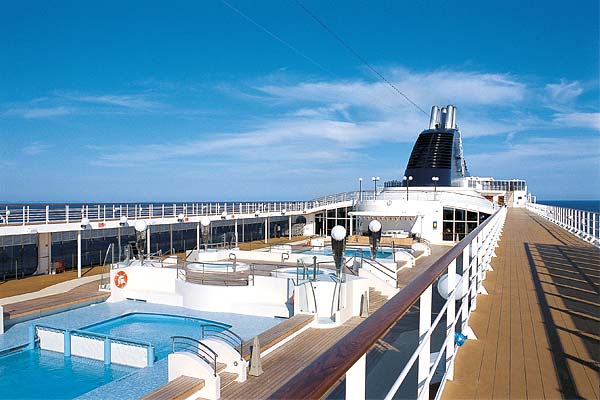 MSC Cruises pool deck onboard