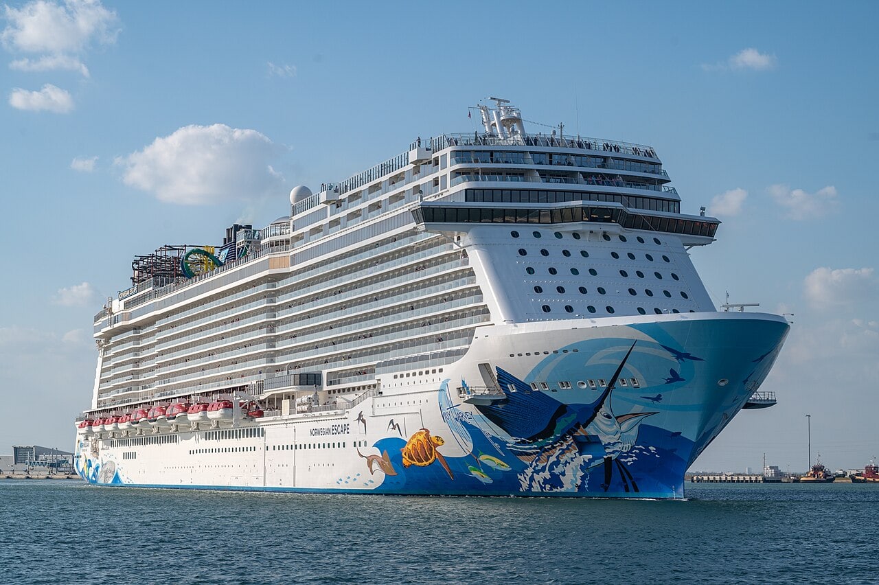 Norwegian Escape cruise ship at Port Canaveral Florida