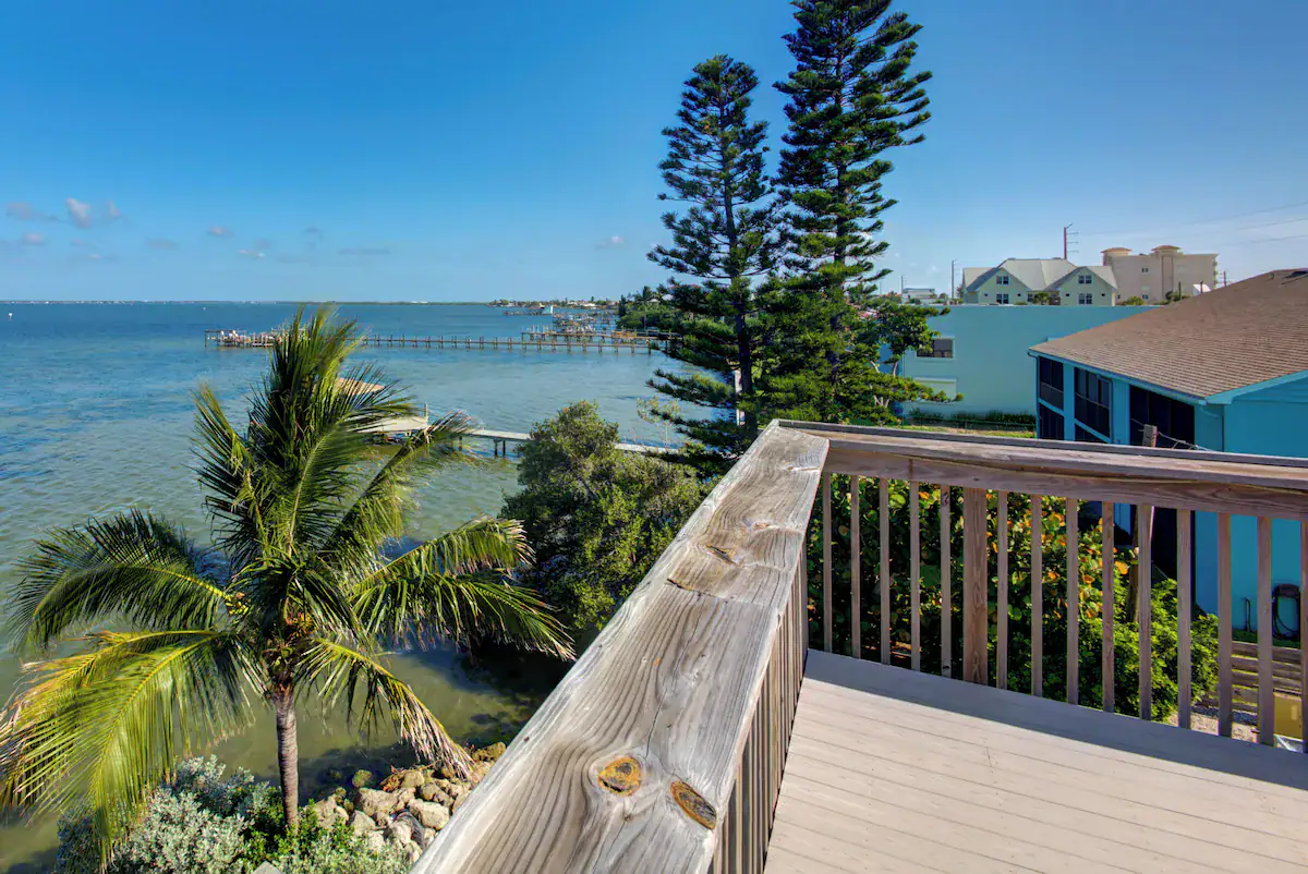 Lost Inn Paradise deck in Indialantic Florida