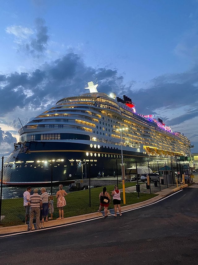 Disney Wish arriving at Port Canaveral