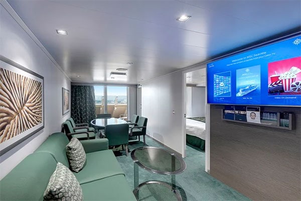 MSC cruise suite or family stateroom