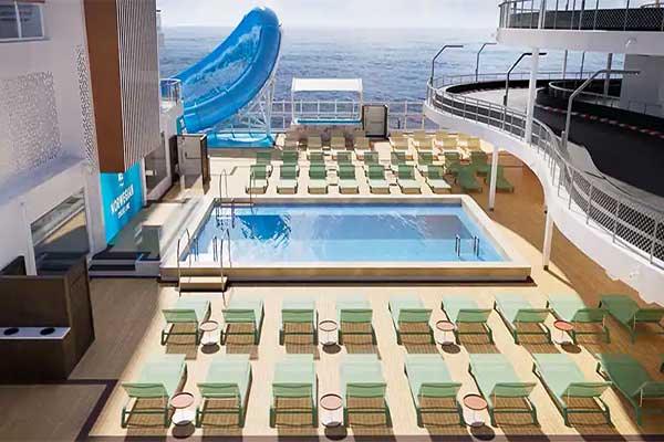 Norwegian Cruise Line pool deck