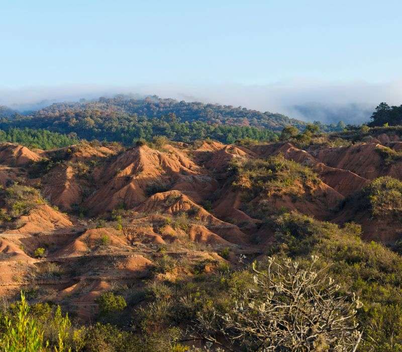 ruins of Mixteca Alta in Oaxaca 