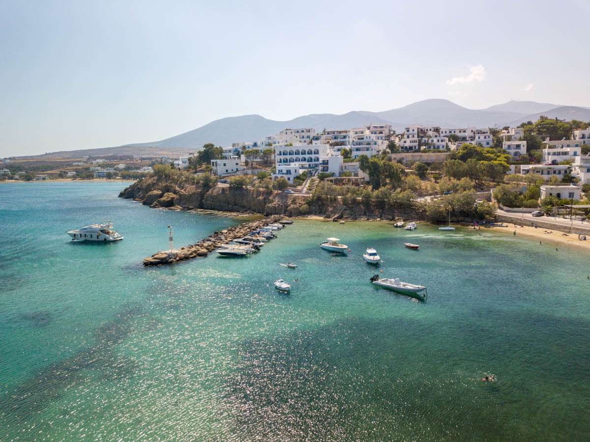 Beautiful bay of Paros Greece