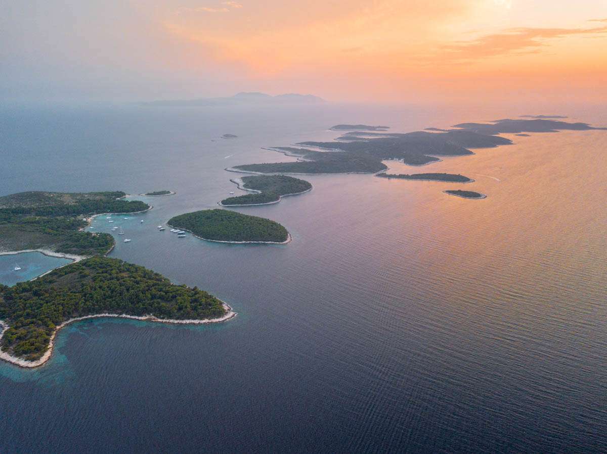 Palmizana islands off Hvar Croatia