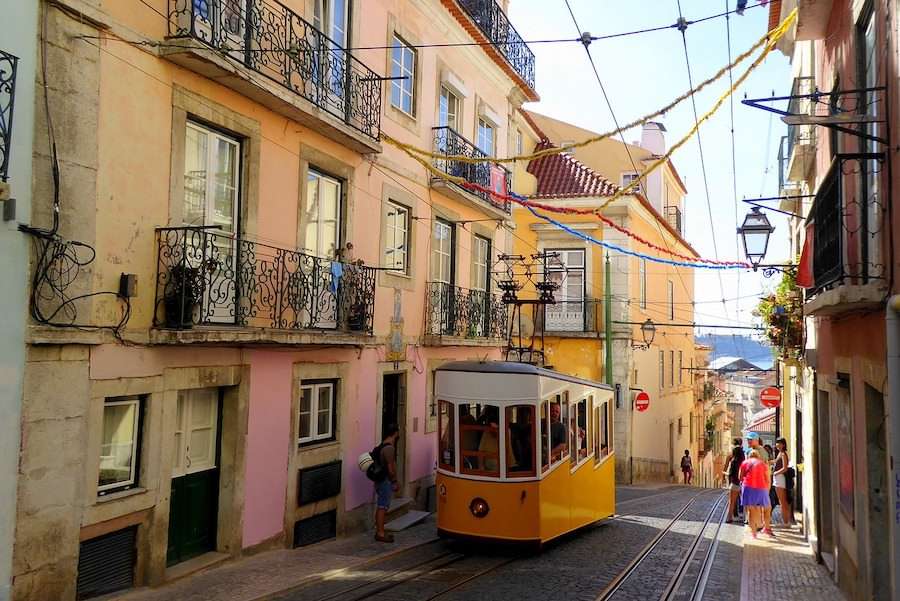 Trolley in Lisbon Portugal